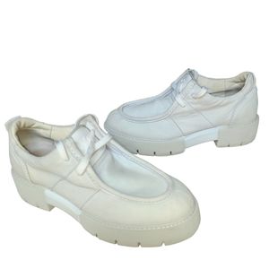 OXS Derbies Chunky Lug Sole Lace up Light Gray Oxfords Women's Size 6.5